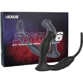 Nexus Simul8 - vibrerende penisring met anale dildo (zwart)