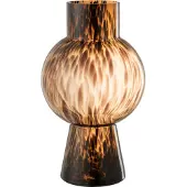 J-Line vaas bol stip glas large 25x25x46cm