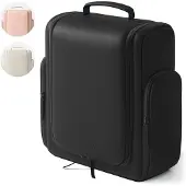 Onyx Toilettas Zwart - Make Up Tasje - Cosmetica Organizer - Make-Up Spiegel - Hangbaar - Dames en Heren - Maat: L