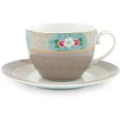 Pip studio Koffiekop Blushing Birds Khaki 280 ml 22