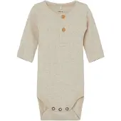 Name it Rompertje/body 'Kab' beige gemêleerd