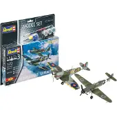 Revell Modelbouwpakket Militaire voertuigen - 63710 Combat Set Bf109G-10 - Spitfire Mk.V - Model Set Plastic - 1:72 - Modelbouw