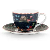 Pip studio Espressokop & Schotel Berry Blues Blue 120 ml