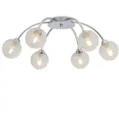 Kamome vidaXL Plafondlamp met 6 LED-lampen G9, 240W