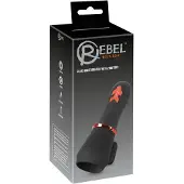 Rebel - penistop vibrator met 2 motoren - oplaadbaar - zwart