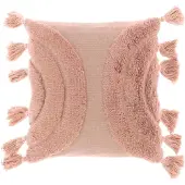 Unique living kussen Brody roze 45x45cm roze Katoen Sierkussen
