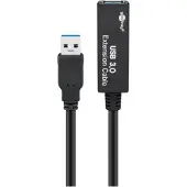 Goobay 5m USB 3.0 - USB 3.0-stekker type A - Supersnelle gegevensoverdracht tot 5 Gbit/s - Zwart