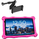 AngelTech OnderwegPakket PRO MAX – Kindertablet PRO MAX Roze + Tablethouder - Android 16 - Kindertablet Vanaf 3 Jaar – Kinder Tablet – Kids Tablet - Tablet voor Kinderen