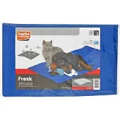 Flamingo koelkussen Frosty, blauw maat S: 50x40cm hond