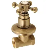 Sapho Kruisgreep warm water antea 6x6 cm brons