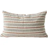 Tell Me More Malva kussenhoes 40x60 cm Grijs-roestrood