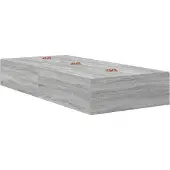 vidaXL Opbergbedframe Grijs Sonoma 100 x 200 cm Bewerkt hout