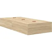 vidaXL Opbergbedframe met opslag Sonoma Eik 100 x 200 cm Bewerkt hout
