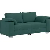 vidaXL Loveseat Donkergroen 180 cm Stof