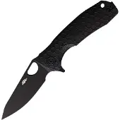 Honey Badger Knives Medium Leaf Linerlock Black