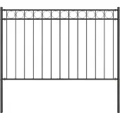 vidaXL Schuttingpaneel ASSEN, 170 x 130 cm, staal, grijs