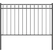 vidaXL Heckelement ASSEN 170 x 150 cm Staal Grijs