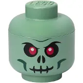 LEGO Opbergbox Hoofd Skelet Groen, Groot -