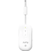 TwelveSouth AirFly Pro 2 Deluxe – Geniet van in-flight entertainment – Verbind 1 of 2 hoofdtelefoons via Bluetooth – 25+ uur batterijduur – Wit - Wit