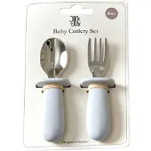 Jack o Juno baby bestekset 2-delig Glacier grey