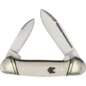 Rough Ryder Mini Canoe White Micarta