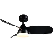 Reality Plafondventilator met LED lamp | Helsinki | Ø 90 cm | 2700-6000K | Zwart | 20W | Lighting