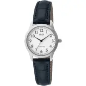 Q&Q Analoog horloge 'Klassisch' zwart / zilver