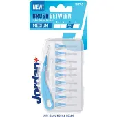 Jordan Brush Between Interdentale Ragers Medium 0,6 mm blauw - 10 stuks
