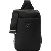 GUESS Schoudertas 'MILANO CROSSOVER' zwart