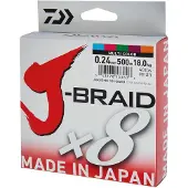 Daiwa J-braid 8 Braided Line 300 M Veelkleurig 0.280 mm