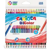 Carioca Tweekleurig Kleurpotloden - 24 stk - Multicolour - - OneSize - Tekensets