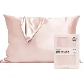 Raw Organic , The Satin Kussensloop, Standaard formaat, Blush, 1 Stuk