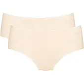 Sloggi dames Basic Midi GO organische slip 2-pack - Creme - XL