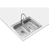 Teka Starbright 80 E-xp 2c Ø Dubbele Spoelbak