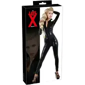 Late X - latex overall - kattenvrouw kostuum (zwart) - 2XL