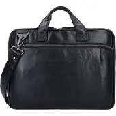The Chesterfield Brand Antique Buff Koffer Leer 41 cm Laptop compartiment zwart