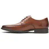 Clarks Clarksvoor mannen. 26130095 Tilden Loop bruin leren schoenen (47), Leer, Plat, Veters, Casual, Klassiek