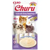 Inaba Kattensnack Churu Kip - Garnaal 60 Gr