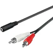 Goobay Jack 3.5 mm naar tulp kabel | V ↔ M | | 1.4 meter (Stereo)