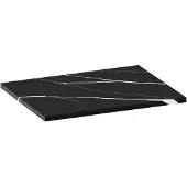 Brauer Mirage Topblad 59,6x46cm - Nero Marquina - Badkamermeubels, Wastafelbladen - 8720359385390