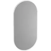 Brauer Jade Deluxe Spiegel 40x80cm Omkeerbaar Met LED Verlichting Rondom - Glas - Ovaal - Spiegels, Badkamerspiegels - 8720359383648