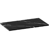 Brauer Mirage Topblad 80,6x46cm - Nero Marquina - Badkamermeubels, Wastafelbladen - 8720359385406