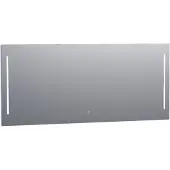 Brauer Pyrite rechthoekige spiegel met verlichting 160x70cm