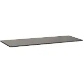 Brauer Vulcanic Topblad 139,6x46cm - Natuursteen - Antraciet - Badkamermeubels, Wastafelbladen - 8720359346520