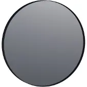 Brauer Onyx Spiegel Rond 70cm Zwart - Aluminium, Glas - Rond - Spiegels, Badkamerspiegels - 8720359339348