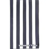 Zavelo Beach Club Strandlaken Summer Vibes - Antraciet - 100x180 cm