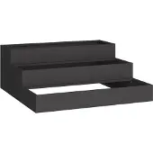 vidaXL Plantenbak Zwart 90 x 90 x 35 cm Koudgewalst staal