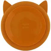 Trixie Baby Kinderbord met Vakjes - Mr. Fox - Bord met Zuignap - Voor baby's vanaf 4 maanden - van Siliconen - Geschikt voor de Vaatwasser