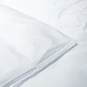 Silk Heaven 2x Bamboe Kussensloop 300TC - Wit - - 40x80cm