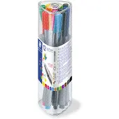 Staedtler triplus fineliner - koker met 12 kleuren